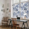 thumbnail image 5 of Watercolor Forest Blue Tier Curtains 54 Inch Length, Abstract Art Modern Trees Cafe Short Curtains for Bathroom Over Sink, Small Kitchen Curtain Light Filtering Tiered Drapes 2 Panels 27.5"Wx54"L, 5 of 8