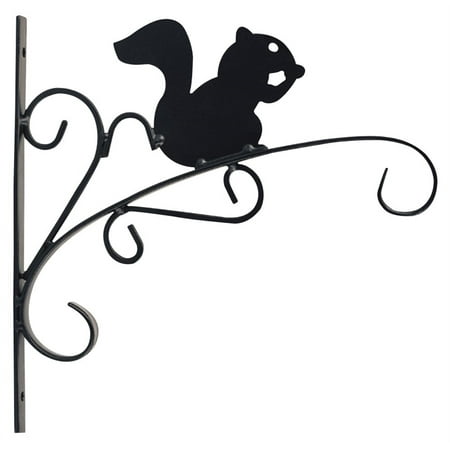 

Mintcraft 540-0742 Squirrel Hanging Plant Bracket 11 in L Wall Mount Matte Black