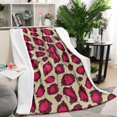 thumbnail image 2 of Stay Warm with our Soft & Cozy Leopard Print Flannel Fleece Blanket - Lightweight Throw, Bed Blanket for Room Couch Decor, 50x60 inches, 2 of 5