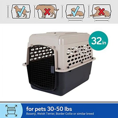 ペットケージ 旅行用 バリケンネル 飛行機 クレート ハウス 中型犬 300 ML ( バリケンネル ML トープ ブラック )