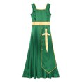 thumbnail image 2 of TiaoBug Women's Praise Dance Maxi Dress Full Length Lyrical Dancewear Church Liturgical Robe Green L, 2 of 7
