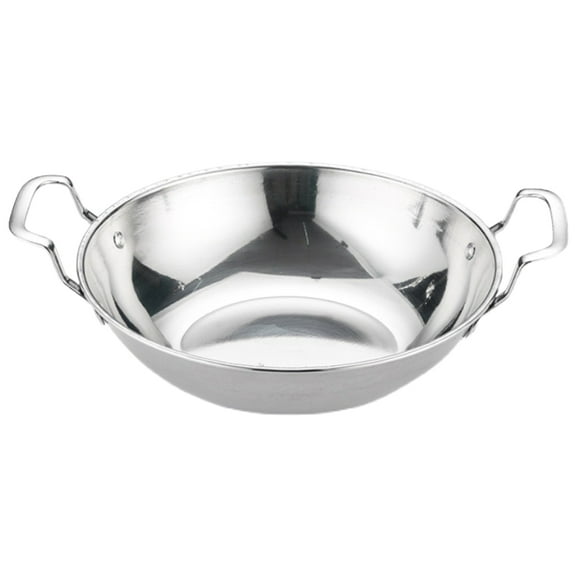 Round Griddle Household Hot Pot Work on Induction Cooker Commercial Kitchen Supplies Electric Wok