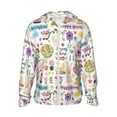 thumbnail image 2 of Lsque Spring Flowers Birds UPF 50+ Lightweight Sun Protection Men's Women's Long Sleeve Shirt, Hoodie Performance -X-Large, 2 of 9