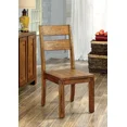 thumbnail image 2 of Rustic Modern Panel Back Chairs Set of 4pc Dining Chairs Dining Room Furniture Dark Oak Solid wood, 2 of 9