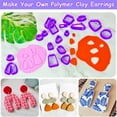 thumbnail image 3 of MesaSe Polymer Clay Cutters Kit 12 Colors Modeling Clay with Sculpting Clay Tools and Earrings Accessories Great for Clay Earrings  Jewelry Making and Crafts, 3 of 11