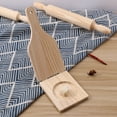 thumbnail image 4 of Dumpling Wrapper Press, Rice Dumpling Wrapper, Household Potato Dough Mold, Wooden Kitchen Grinder Potato and Banana Masher Dumpling Multi Functional Kitchen Tool, 4 of 5