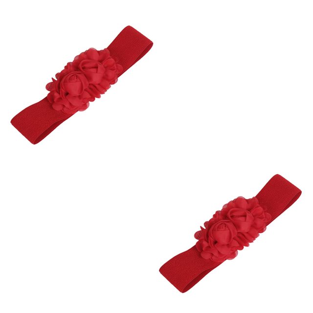 Qarigey Cinturón de mujer Vestidos simples Adorno Cinturones de niña para decoración Rojo Type2 NO2