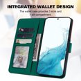 thumbnail image 6 of Feishell Cute Animal Pattern Wallet Phone Case for Samsung Galaxy S22,Color Matching PU Leather Shockproof Magnetic Flip Stand Credit Card Slots Slim Phone Case with Wrist Strap, Darkgreen, 6 of 8