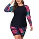 thumbnail image 2 of Trajespara mujer bikinis de manga larga para mujer trajes de surf pantalones cortos trajes de buceo con almohadillas para el pecho y sin soportes de acero trajesconservadores rojo 4XL, 2 of 6