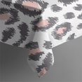 thumbnail image 6 of White and Pink Of Leopard Print Rectangle Tablecloth 60"x120",Waterproof Polyester Rectangle Table Cloth, Wipeable Spillproof Polyester Tablecloth for Dining, Camping, Indoor and Outdoor, 6 of 6