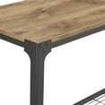 thumbnail image 4 of Pemberly Row Iron Rustic Wood Console Table in Barnwood, 4 of 4