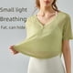 thumbnail image 1 of Blusa de verano para yoga, fina, transpirable, deportiva, de manga corta, ajustada, para fitness, camiseta de yoga, 1 of 5