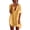 Yellow, variant on Women Shirt Short Sleeve Drop Shoulder Shirt Dress for Women Solid Crewneck Loose Fit Casual Blouse Tunic with Pocket Purple M