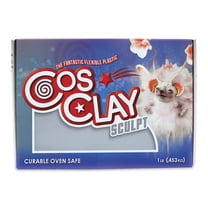 Cosclay Sculpt Flexible Polymer Clay - Gray, Soft, 1 lb