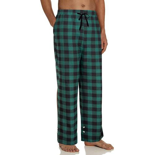 Nautica Mens Lounge Pajama Fleece Pants 2 Pack Gray Plaid M L XL