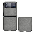 thumbnail image 6 of Allytech Case for Samsung Galaxy Z Flip 4 6.7 inch 2022 Release, anti-drop Anti-fingerprint Shockproof Leather Case Luxury Elegant Case for Galaxy Z Flip 4 for Businessmen, Gray, 6 of 6