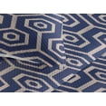 thumbnail image 3 of Ambesonne Ethnic Quilted Bedspread Set 3 Pcs, Folk Art Ikat Pattern Zigzag, King, Navy Blue and Eggshell, 3 of 4