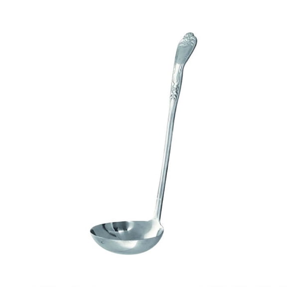 Truecraftware – 4 1/2 -Ounce Sunflower Pattern Gravy Ladle with 9-1/4" x 1-3/8" Handle, Stainless Steel