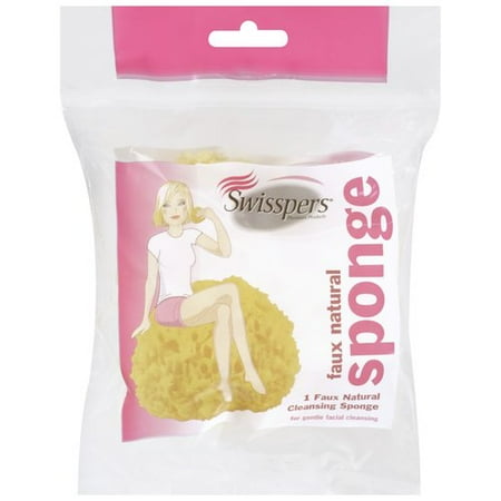 Swisspers Faux Natural Cleansing Sponge, 1ct