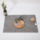 thumbnail image 1 of Zhuge Manteles individuales, manteles para mesa de comedor, manteles antideslizantes y lavables, accesorios de decoración de cocina (juego de 6, tamaño 17,71 x 11,8 pulgadas, gris), 1 of 3