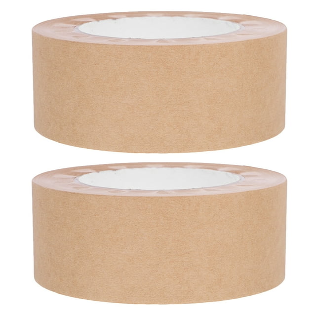 MOVTOTOP Light Brown Paper Tape for DIY Crafts with Reliable Fixation and Artwork Protection 2 Rolls