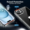 thumbnail image 3 of Transparent Case for Apple iPhone 15 Clear Case, [Yellow Resistant] Hard Back Cover Soft Silicone, Shockproof Slim Case for Apple iPhone 15, 3 of 6