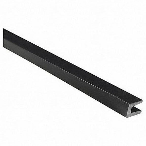 Trim-Lok Rubber Edge Trim,10ft L,Black,1/4 in W X2003-10