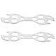 thumbnail image 1 of 2pcs Aluminum Alloy Bike Wrench Set for Repair Tasks Silver Multifunctional Spoke Tools, 1 of 5