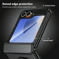 thumbnail image 3 of for Samsung Galaxy Z Flip 6 Case , Hinge Protection Case with Front Screen Protector 360°Ring Magnetic Kickstand Protective Shockproof Case for Samsung Galaxy Z Flip 6,Black, 3 of 12