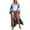 Blue Tie Dye, variant on Bsubseach One Size Open Front Viscose Kimono Beach Swimsuit Cover-Up for Women