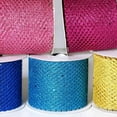 thumbnail image 3 of Efavormart Glittery Hexagonal Mesh Ribbon For Gift Wrapping, Hair Bow Clips & Accessories Making Sewing -Fushia- 2.5 x 10 Yards, 3 of 7