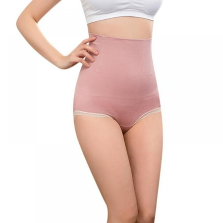 

Monfince Women Butt Lifter Shapewear Seamless Waist Trainer Hi-Waist Tummy Control Body Shaper Briefs C-Section Recovery Maternity Panties Pink M
