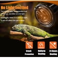 thumbnail image 3 of HeeHom 50W Ceramic Heat Emitter, Reptile Heat Lamp Bulbs, No Light Emitting Brooder Coop Heater for Amphibian Pet & Incubating Chicken, Black (2-Pack), 3 of 7