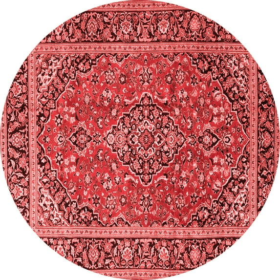 Ahgly Company Indoor Round Persian Red Traditional Area Rugs, 8' Round