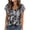 A06, variant on HONHUZH Womens Summer Tops Satin Tank Top Plus Size V Neck Floral Sleeveless Tops Business Casual Outfits Work Blouses
