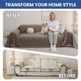 thumbnail image 5 of JIATER Sofa Cover Slipcover Couch Cover Durable Furniture Protector for Pets Home Decor 71"x118" Coffee, 5 of 7