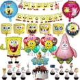 thumbnail image 2 of Globos para fiestas de Bob Esponja, pancartas de cumpleaños, decoración para niños, adornos para tartas de Bob Esponja, Patricio Estrella, 2 of 5