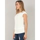 thumbnail image 4 of INSPIRE CHIC Blusa De Negocios Oficina Sin Mangas Con Escote V Plisado Top Para Mujer Blanco L, 4 of 6