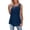 a-Blue6921, variant on Womens Tank Solid Color Sleeveless Tank Top With Lace Yoke Crewneck Relaxed Fit Casual Basic Blouse For Daily Outdoor Wear Soft Top