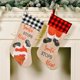 thumbnail image 4 of Calcetines de Navidad con estampado de muñeco de nieve, oso, alce, bolsa de regalo para dulces, chimenea, decoración de árbol de Navidad, Año Nuevo, 2022, 4 of 4