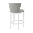 thumbnail image 5 of Alaterre Furniture Miranda Swivel Low Back Bar Height Bar Wood Stool, White, 5 of 8
