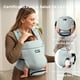 thumbnail image 4 of Portabebé Cangurera Momcozy ergonómico Gris Verde Modelo CR02 para recién nacidos 3,5-10,5 kg, 4 of 9