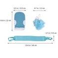 thumbnail image 2 of unbranded 3Ud Kit De Toallas De Con Guantes Para Exfoliar Y Limpiar Espalda Y Cuello, 2 of 6