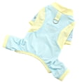 thumbnail image 2 of Breathable Mesh Dog Sun Protection Jumpsuit with D-Ring, Summer Cooling Pet Clothes for Small Dogs, Lightweight 4-Leg Puppy Outfit, Quick Dry Dog Sunsuit for Yorkie, Maltese, Outdoor Use, 2 of 5