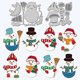 thumbnail image 3 of Winter Snowman Cutting Dies Hat Scarf Carbon Steel Die Cuts Christmas Embossing for Scrapbooking Card DIY Craft Decoration, 3 of 4