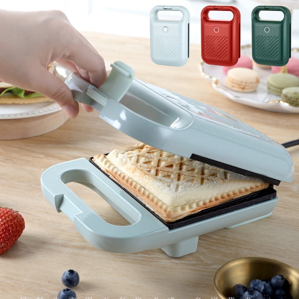 XWSHYW Electrodomésticos Sandwichera con Placas Antiadherentes Luces Indicadoras Fácil de Limpiar y Almacenar Ideal para Cocinar Desayuno Queso a La Parrilla Atún Derretido y Aperitivos