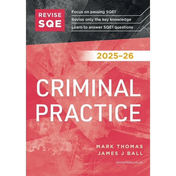 Revise SQE Criminal Practice 2025-26, (Paperback)