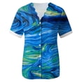 thumbnail image 4 of Cárdigan informal de manga corta con drapeado floral y parte delantera abierta para mujer, blusas fluidas con dobladillo con volantes ligeros de verano Pompotops hkajfhjk471484, 4 of 4