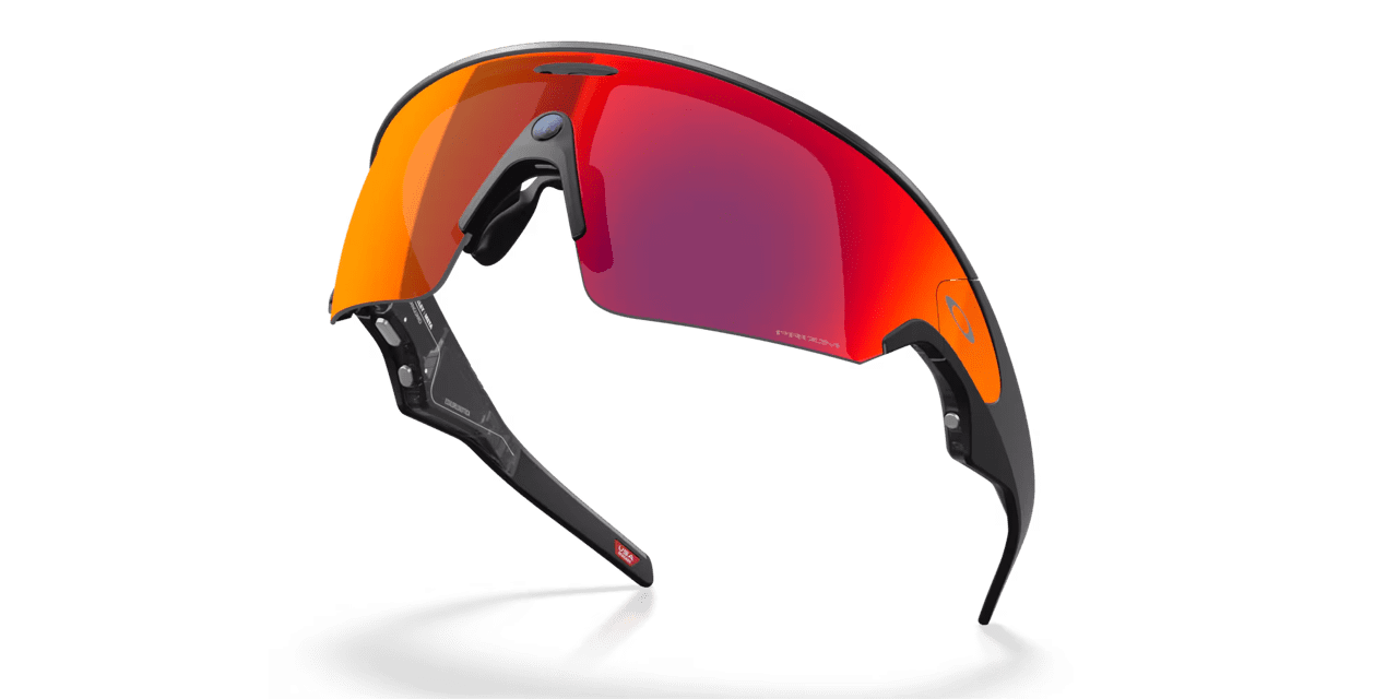 Oakley Meta Vanguard Smart Glasses, AI Meta Glasses with Photo, Video, and Audio, Size 52, Black/Prizm Road