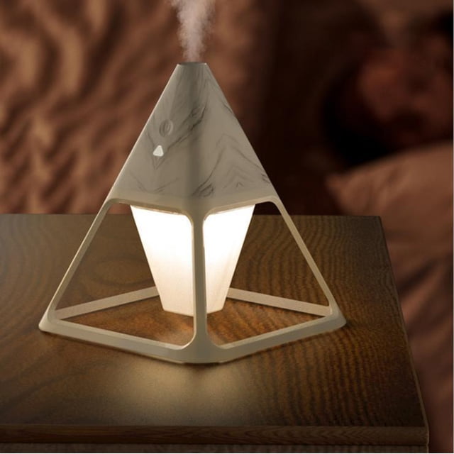 Fiudx Humidificador de Vapor Frío, Alimentación Por Usb, Diseño Mini Portátil con Luces Led, Funcionamiento Silencioso, Ideal para Dormitorio, Oficina y Decoración Del Hogar, Control Remoto, Tanque d